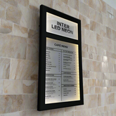 The Streatham' - Branded Black Exterior Menu Box (A4 Landscape)